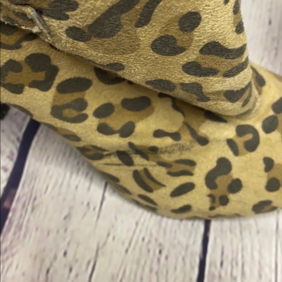 Cami leopard print 5in heel stiletto bootie buckle - Picture 4 of 8